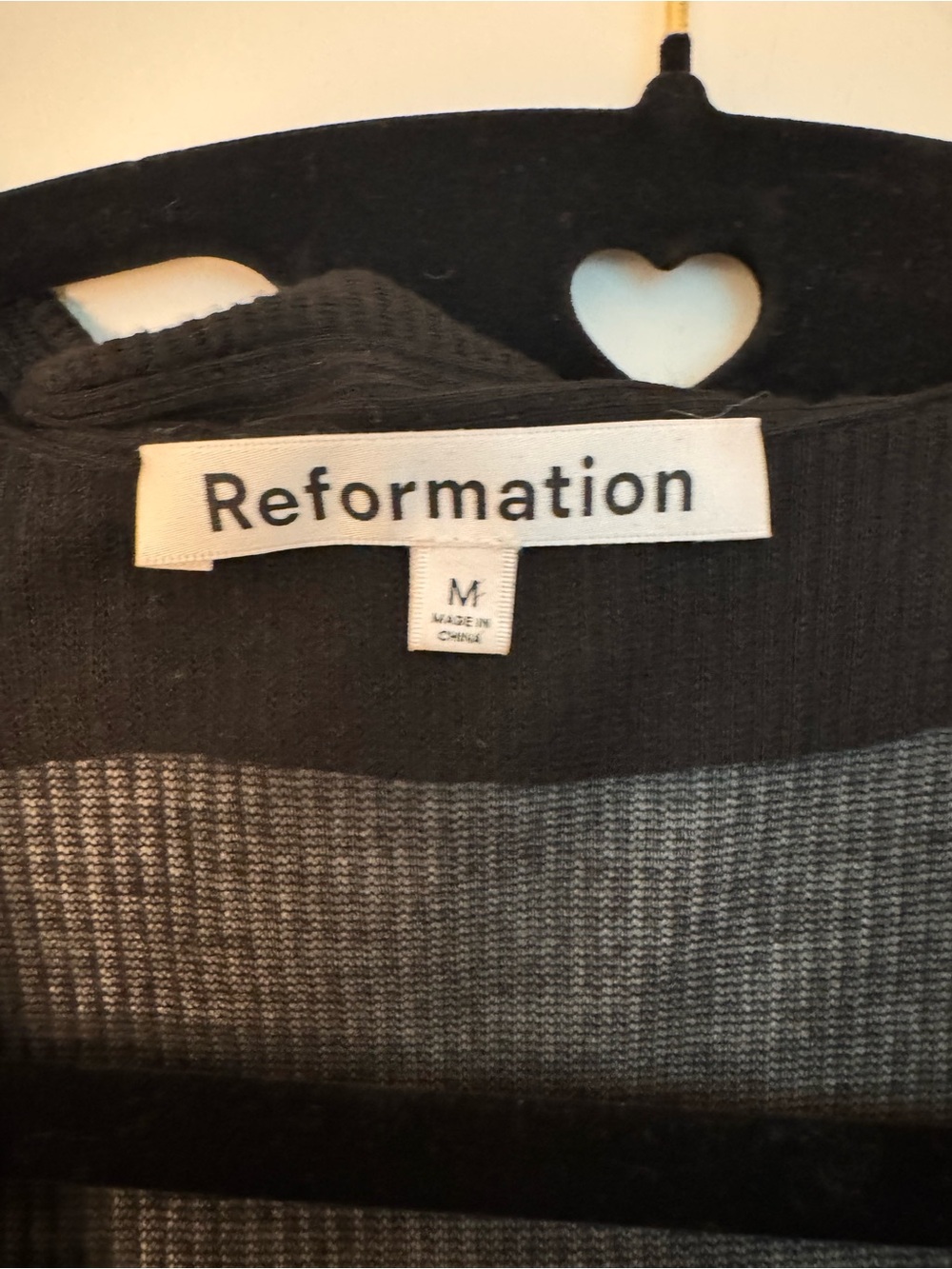 Reformation Shannon Knit Dress | Black | Size M | EUC - Picture 7 of 8